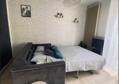 Chambre de l'appartement de la résidence Luxembourg après décoration