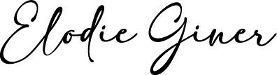 Logo vectorisé au format png de la décoratrice d'intérieur Elodie Gener